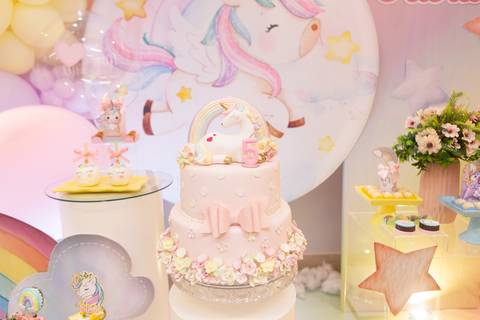 festa infantil 05 5 anos decoração de unicornio arco iris brasilia df distrito federal book fotografo fotógrafa fotografa fotografia melhor leticia franco letícia lua nova art arte foto bolo'