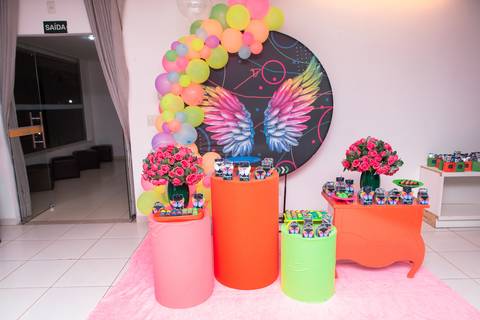 festa infantil 11 anos decoração brasilia df distrito federal book fotografo fotógrafa fotografa fotografia melhor leticia franco letícia adolescente balada baladinha neon'