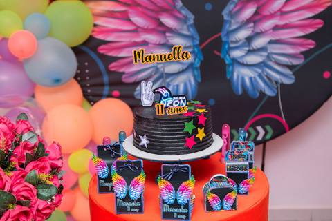 festa infantil 11 anos decoração brasilia df distrito federal book fotografo fotógrafa fotografa fotografia melhor leticia franco letícia adolescente balada baladinha neon'