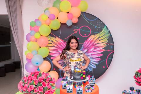 festa infantil 11 anos decoração brasilia df distrito federal book fotografo fotógrafa fotografa fotografia melhor leticia franco letícia adolescente balada baladinha neon'