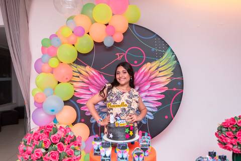 festa infantil 11 anos decoração brasilia df distrito federal book fotografo fotógrafa fotografa fotografia melhor leticia franco letícia adolescente balada baladinha neon'