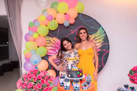 festa infantil 11 anos decoração brasilia df distrito federal book fotografo fotógrafa fotografa fotografia melhor leticia franco letícia adolescente balada baladinha neon'