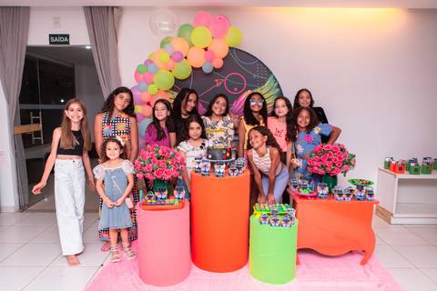 festa infantil 11 anos decoração brasilia df distrito federal book fotografo fotógrafa fotografa fotografia melhor leticia franco letícia adolescente balada baladinha neon'