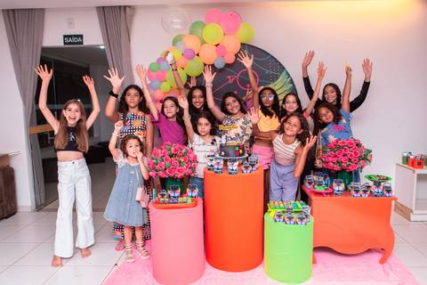 festa infantil 11 anos decoração brasilia df distrito federal book fotografo fotógrafa fotografa fotografia melhor leticia franco letícia adolescente balada baladinha neon'
