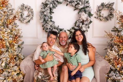 ensaio de natal bebê touca de papai noel brasilia df registrado pela fotógrafa letícia franco casa do papai noel sala arvore guirlanda roupa de papai noel

'