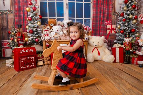 ensaio de natal bebê touca de papai noel brasilia df registrado pela fotógrafa letícia franco casa do papai noel sala arvore guirlanda roupa de papai noel

'