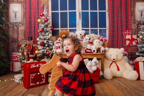 ensaio de natal bebê touca de papai noel brasilia df registrado pela fotógrafa letícia franco casa do papai noel sala arvore guirlanda roupa de papai noel

'