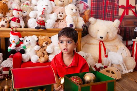 ensaio de natal bebê touca de papai noel brasilia df registrado pela fotógrafa letícia franco casa do papai noel sala arvore guirlanda roupa de papai noel
'