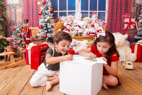 ensaio de natal bebê touca de papai noel brasilia df registrado pela fotógrafa letícia franco casa do papai noel sala arvore guirlanda roupa de papai noel
'