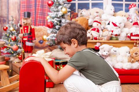 ensaio de natal bebê touca de papai noel brasilia df registrado pela fotógrafa letícia franco casa do papai noel sala arvore guirlanda roupa de papai noel
'