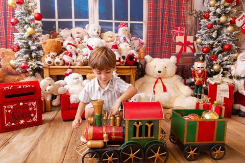 ensaio de natal bebê touca de papai noel brasilia df registrado pela fotógrafa letícia franco casa do papai noel sala arvore guirlanda roupa de papai noel
'