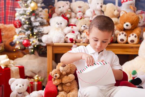 ensaio de natal bebê touca de papai noel brasilia df registrado pela fotógrafa letícia franco casa do papai noel sala arvore guirlanda roupa de papai noel
'