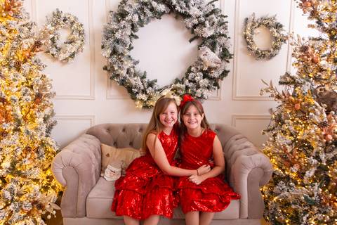 ensaio de natal bebê touca de papai noel brasilia df registrado pela fotógrafa letícia franco casa do papai noel sala arvore guirlanda roupa de papai noel
'