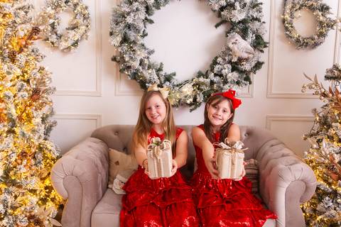 ensaio de natal bebê touca de papai noel brasilia df registrado pela fotógrafa letícia franco casa do papai noel sala arvore guirlanda roupa de papai noel
'