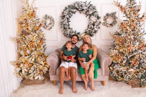 ensaio de natal bebê touca de papai noel brasilia df registrado pela fotógrafa letícia franco casa do papai noel sala arvore guirlanda roupa de papai noel
'