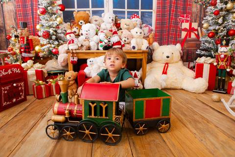 ensaio de natal bebê touca de papai noel brasilia df registrado pela fotógrafa letícia franco casa do papai noel sala arvore guirlanda roupa de papai noel
'