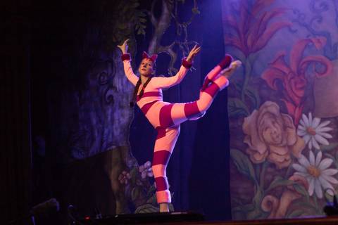 Paula nobrega bailarinas fotografadas pela fotografa Letícia Franco no teatro royal tulip em Brasília DF espetáculo alice no pais das maravilhas ballet bale'