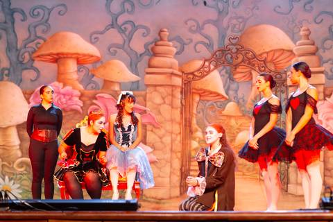 Paula nobrega bailarinas fotografadas pela fotografa Letícia Franco no teatro royal tulip em Brasília DF espetáculo alice no pais das maravilhas ballet bale'