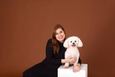 ensaio pet em brasília leticia franco fotografia mia gata gato foto do rosto poodle'