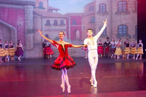 Paula nobrega centro de dança do df bailarinas fotografadas pela fotografa Letícia Franco no teatro plinio marcos em Brasília DF espetáculo dom quixote ballet bale'