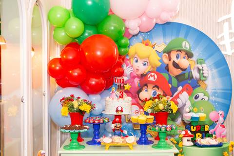 festa infantil 3 anos decoração brasilia df distrito federal book fotografo fotógrafa fotografa fotografia melhor leticia franco letícia super mario world luigi'