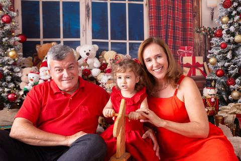 ensaio de natal bebê touca de papai noel brasilia df registrado pela fotógrafa letícia franco casa do papai noel sala arvore guirlanda roupa de papai noel
'