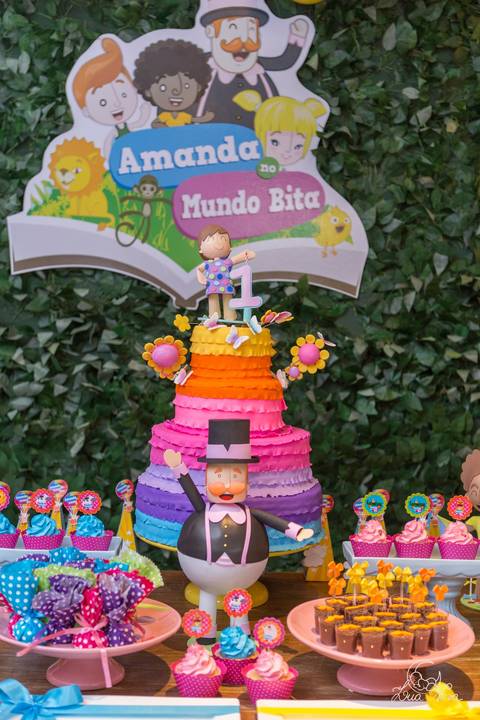 decoração bolo mundo bita 1 ano brasilia'