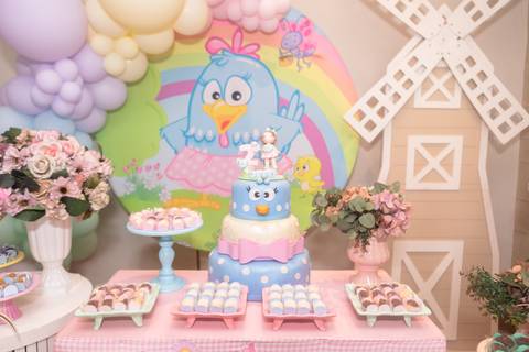 festa infantil 02 anos decoração brasilia df distrito federal book fotografo fotógrafa fotografa fotografia melhor leticia franco letícia galinha pintadinha menina'