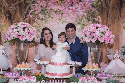 pais mesa do bolo jardim das fadas'