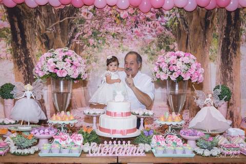 vovô jardim das fadas 1 aninho tema festa infantil'