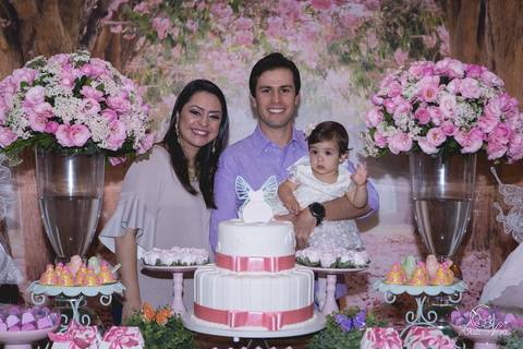 irmãos mamãe titio tio padrinho aniversariante bebe 1 ano jardim das fadas'