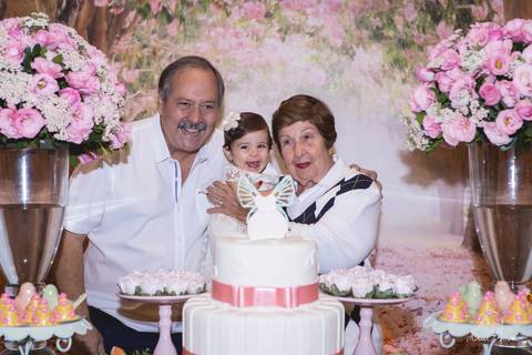 vovô vô bebe aniversariante 1 ano tia avó decoração jardim das fadas'