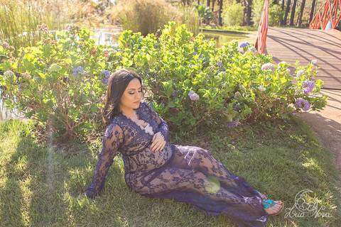 lua nova art e foto leticia amaral ensaio gestante brasilia jardim botanico lago sul linda grávida vitor marcella vestido azul renda longo fotografia fotografo fotografa orçamento orcamento jardim japonês hortencias sentada'
