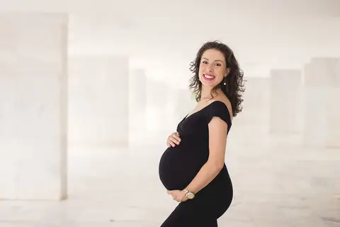 gestante grávida book brasilia df vestido longo preto marquise asa sul predio brasilia df  lígia gêmeos twins ensaio '