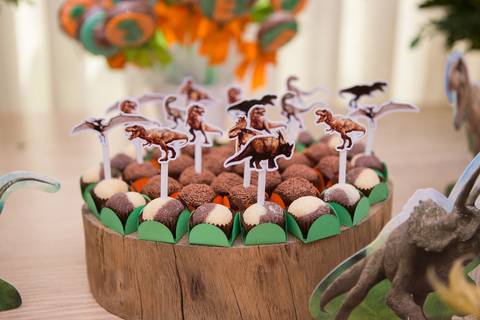 lua nova art e foto leticia amaral franco fotografia mundo dos dinossauros entrada doce docinho ovo de dinossauro chocolate brigadeiros'
