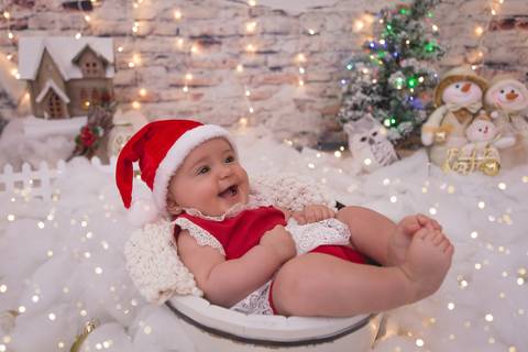 natal christmas baby bebe azul dourado vermelho 6 meses papai noel santa claus neve snow'