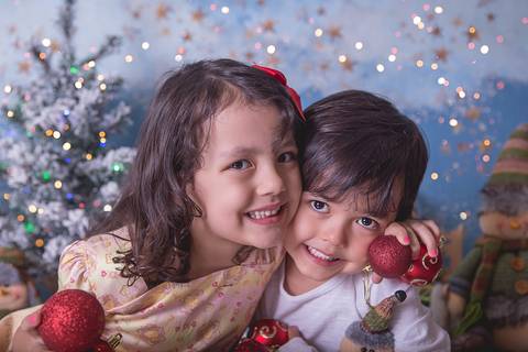 natal christmas baby bebe azul dourado vermelho infantil 5 anos papai noel santa claus child children criança gêmeos gemeos'