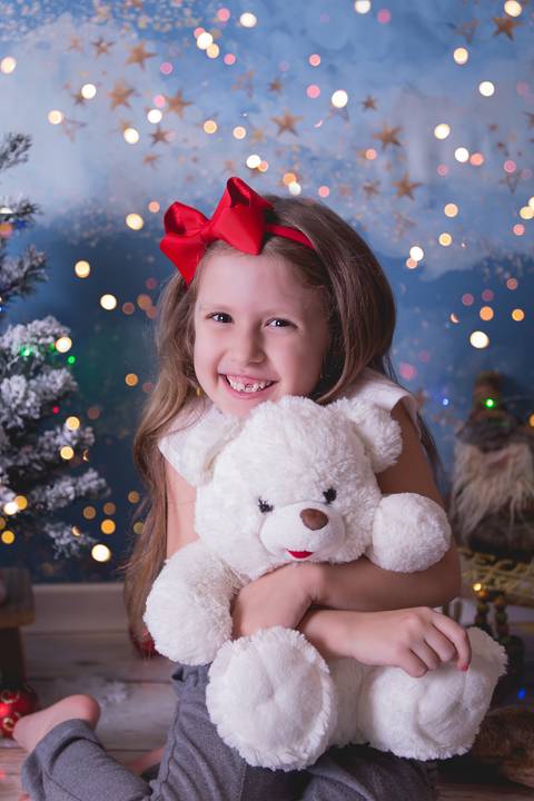 natal christmas baby bebe azul dourado vermelho infantil papai noel santa claus child children criança 6 anos'