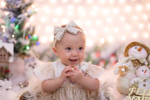 natal christmas baby bebe azul dourado vermelho infantil papai noel santa claus child children criança 7 meses'