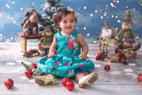 natal christmas baby bebe azul dourado vermelho infantil papai noel santa claus child children criança 5 anos 1 ano'