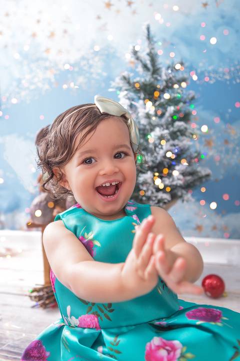 natal christmas baby bebe azul dourado vermelho infantil papai noel santa claus child children criança 5 anos 1 ano'