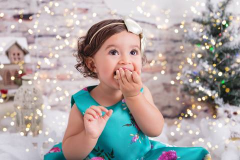 natal christmas baby bebe azul dourado vermelho infantil papai noel santa claus child children criança 5 anos 1 ano'