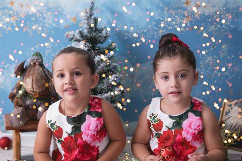 natal christmas baby bebe azul dourado vermelho infantil papai noel santa claus child children criança 5 anos 1 ano 3 anos gêmeas gemeas gêmeos gemeos'