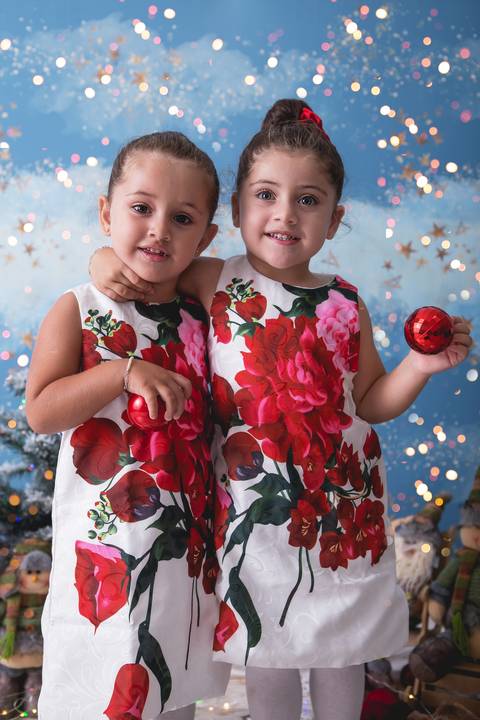 natal christmas baby bebe azul dourado vermelho infantil papai noel santa claus child children criança 5 anos 1 ano 3 anos gêmeas gemeas gêmeos gemeos'
