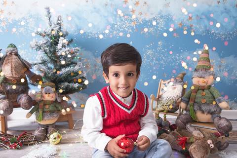 natal christmas baby bebe azul dourado vermelho infantil papai noel santa claus child children criança 5 anos 1 ano 3 anos gêmeas gemeas gêmeos gemeos primos'