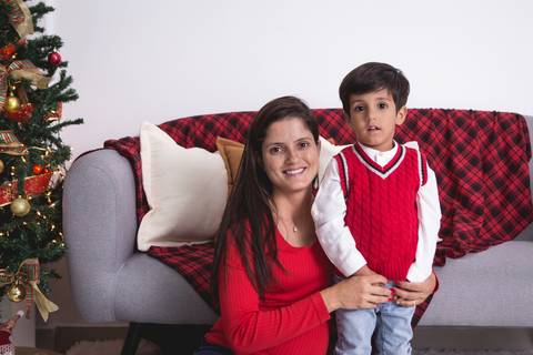 natal christmas baby bebe azul dourado vermelho infantil papai noel santa claus child children criança 5 anos 1 ano 3 anos gêmeas gemeas gêmeos gemeos primos'