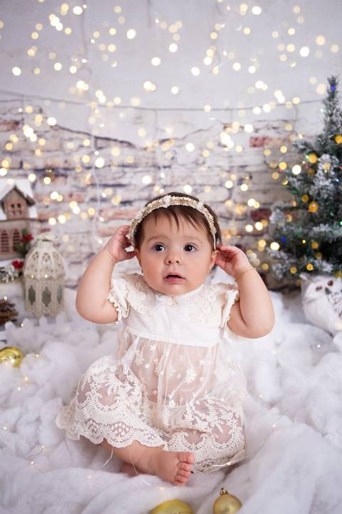 natal christmas baby bebe azul dourado vermelho infantil papai noel santa claus child children criança 1 ano '