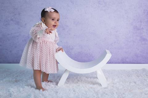 baby bebê bebe família familia brasília brasilia df distrito federal book fotografo fotógrafa fotografa acompanhamento fotografia 11 meses trimestral noroeste melhor leticia franco letícia lua nova art arte foto lilás com rosa tina banco curvado'