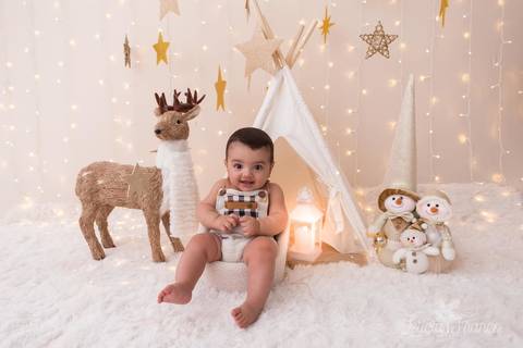 ensaio de natal em brasilia lago sul jardim botanico 2019 estrelas ensaio clean bebe sorriso fotografado pela fotografa leticia franco especializada'