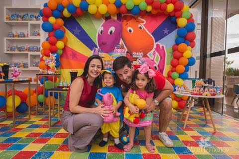 decoração backyardigans festa infantil registrado pela fotografa especialziada leticia franco fotografia brasilia df família'